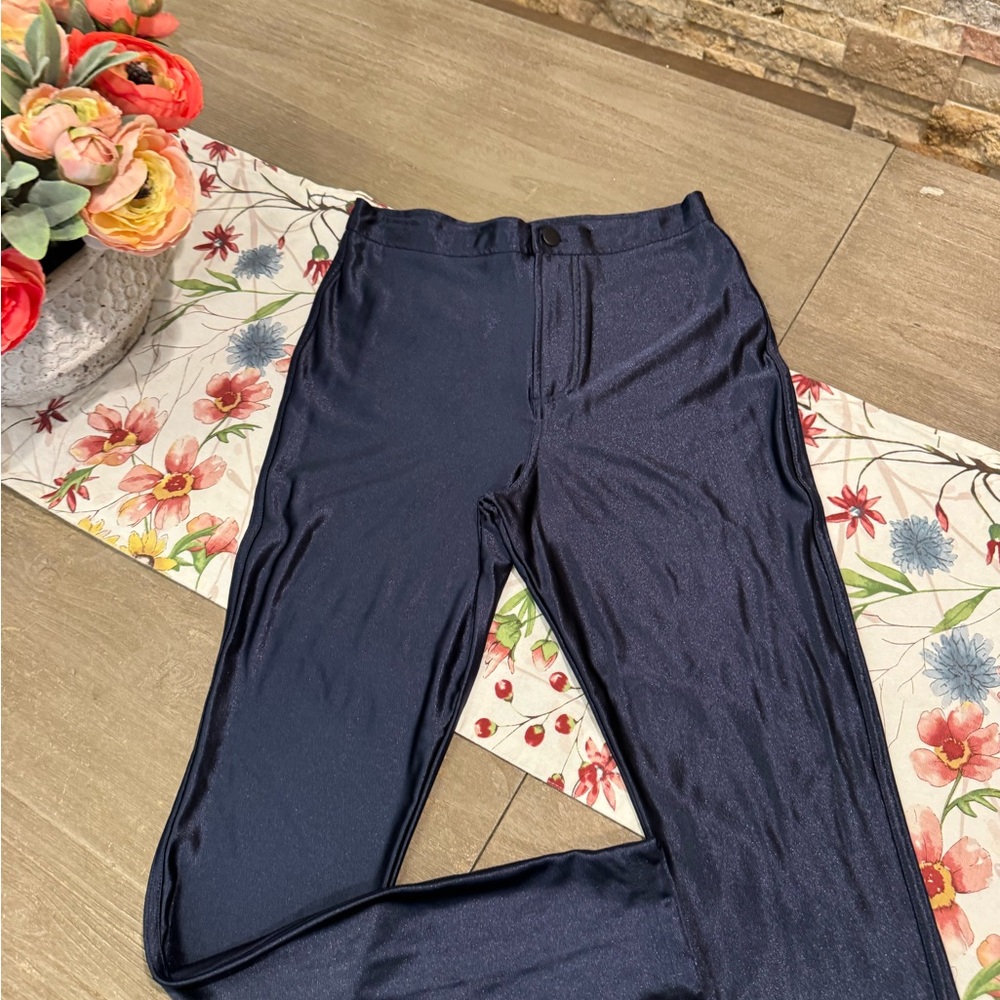 American Apparel Blue Dress Pants Classic Fit